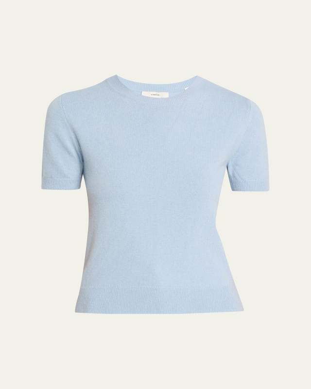 Short-Sleeve Cashmere-Blend Tee